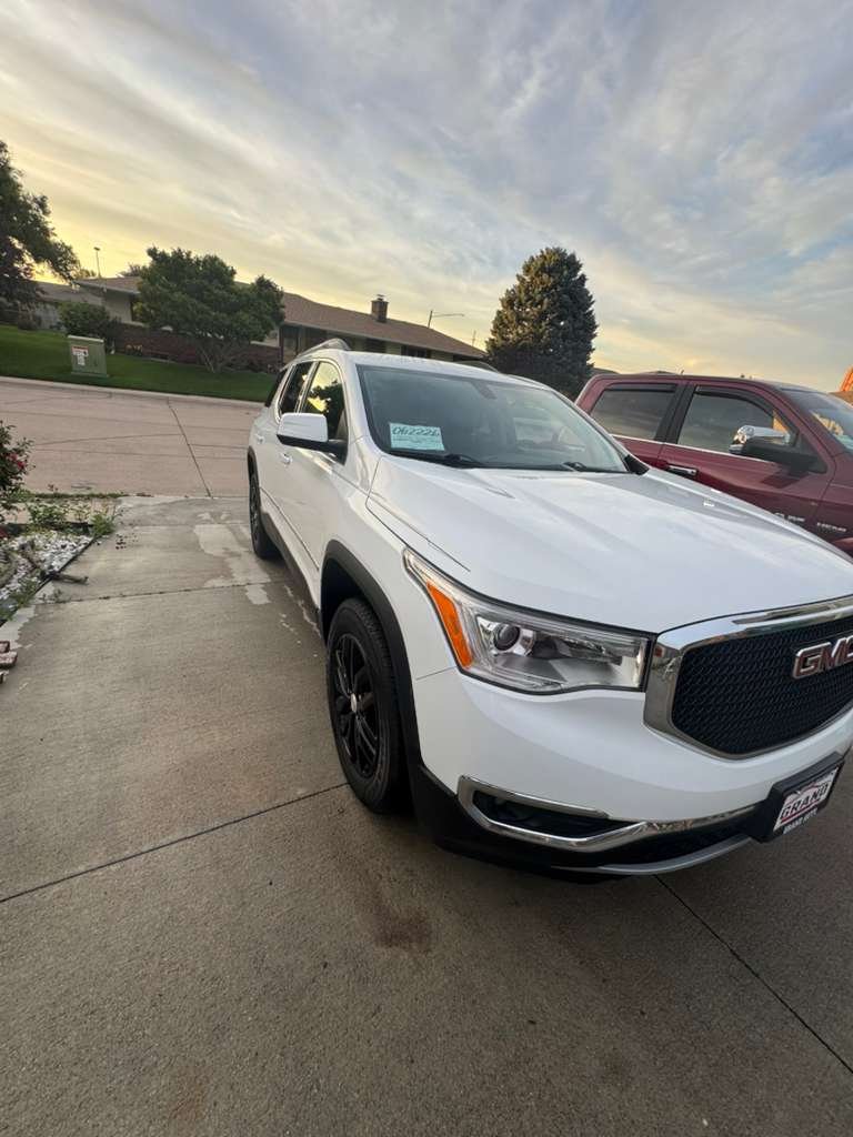 White GMC SUV after detailing